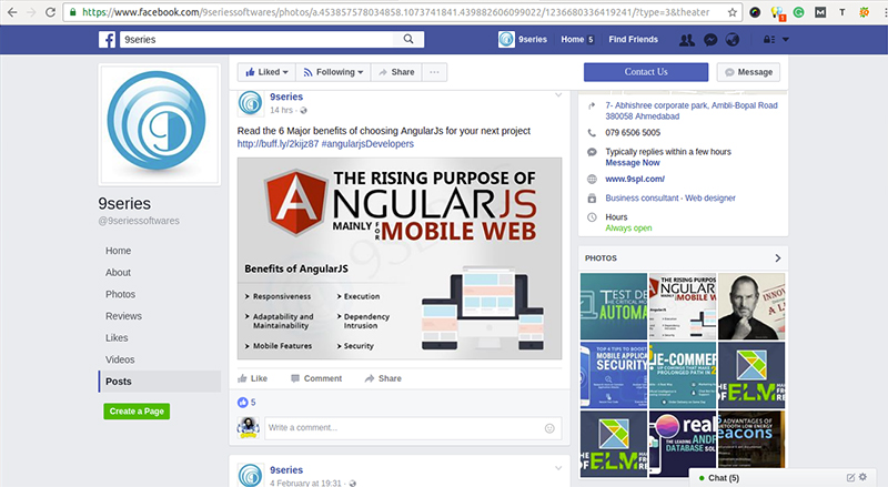 Facebook 9series page spa