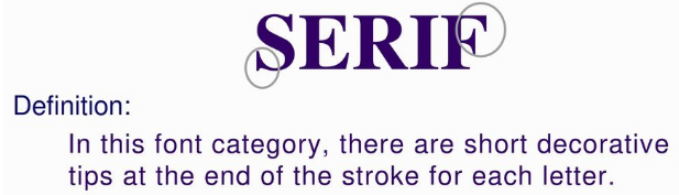 serif defination