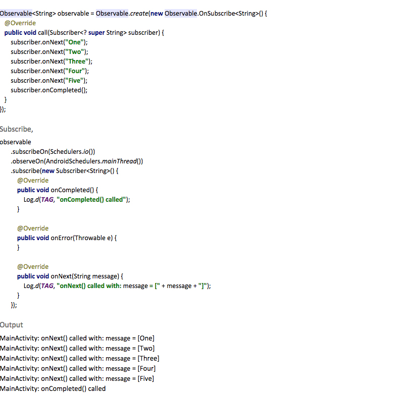 Introduction to RxJava and RxAndroid - code 9series